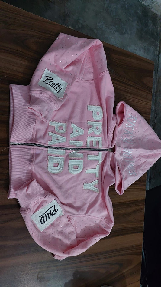 Pretty and Paid crop hoodie